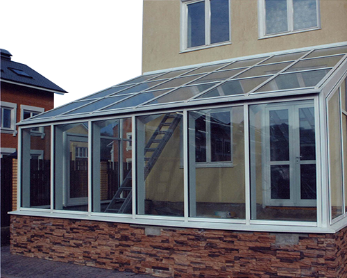 Алюминиевая стеклянная крыша для веранды в Волгограде
